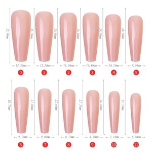 2024 240st Fake Short Pointed Coffin False Nail Tips Stiletto False Nails Full Cover Pure Candy Color Ballerinas Press On Nail Candy Color