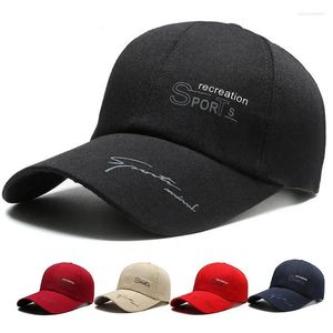 Ball Caps Spring And Summer Canvas Extended Brim Baseball Cap Men'S Women'S Casual Versatile Sun Protection Hat Outdoor Hiking Fis