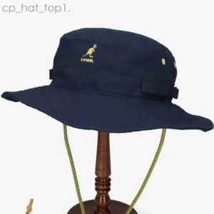 Kangol Hot Fisherman Visor Basin Hut Fashion wilder Baumwollstoff Eimer Hut Super Feuer Männer und Frauen Flat-Top Clothhat Kangol Hut 7722