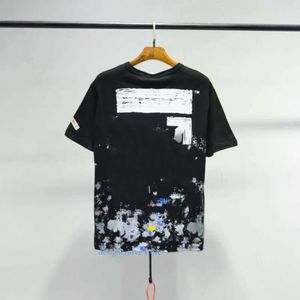 Summer Luxury Mens Womens Thirts Projektanci Offs Ubranie luźne koszulki Man Casual Street Graffiti Bluza krótkie rękawy