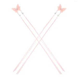 Bandanas 2pcs Hair Clips Hairpins Heart Barrettes Women Tassel Decorations Accessories