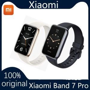 Wristbands Original Xiaomi Mi Band 7 Pro GPS Smart Bracelet AMOLED Screen Blood Oxygen Fitness Traker Bluetooth Waterproof MiBand 7 Pro