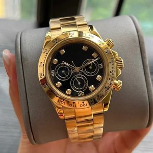 U1 top aaa automático masculino mecânico relógio panda designer de luxo moda moldura de diamante meteorito mostrador face dobring buckle safira Daytonas designer relógios de pulso