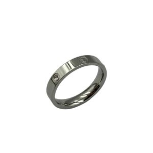 Designer Fashion Carter Mesmo estilo Six Diamond Titanium Steel Mens e Rings femininos Jóias de anel de ouro elegantes