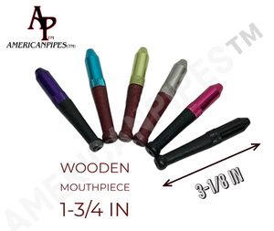 AmericanPipes (TM) Sigara Metal Borular / Zeppelin Tipi Ahşap Ağızlıklı / ABD'de Yapıldı