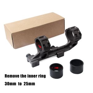 Scopes Redução rápida One Piece Mount Mount 25mm/30mm Dual Rings Cantilever Weaver Picatinny QD Mount AR15 AK 47 Suporte para caçar