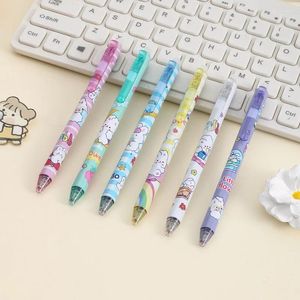 PCS/LOT KAWAII ERASABLE GEL PEN Söt 0,5 mm Blue Ink Signature Pens Stationery Present School Writing Supplies