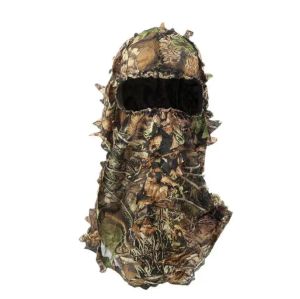 Hats Ghillie Camouflage Leafy Hat 3D Full Face Mask Headwear Turkey Camo Hunter Hunting Accessories