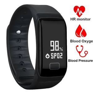 Браслеты F1 Smart Fitness Bracelet Водонепроницаемый интеллектуальная полоса Грифрунизируемой частоты сердечного ритма.