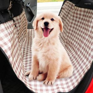 Dog Carrier Car Seat Cover Rear Back Mat Scratchproof Protector Foldable Heavy Duty Pet Travel Hammock For Cars Trucks SUVs