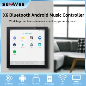 Kontroll Mini Bluetooth WiFi Audio Amplifier Android Smart Home Bakgrund Musikspelare Google 4 tum