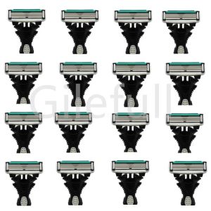 Shavers Original Dorco 16pcs/Lot Lazor Blade for Men's Razor 6 Layer Layer Manual Manual Shaving 16pcs مع مقبض