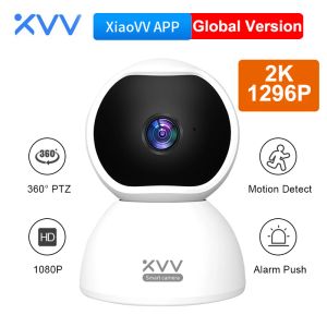 Kontrola Xiaovv Smart 360 Camera Q2 PTZ 1296P HD WIFI Wireless CCTV Surveillance Web kamerę Audible Ostrzeżenie Hal -Baby Monitor Pet Camery