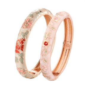 2 pezzi di braccialetti indiani per donna Bangle da donna Cloisonne Bracciale set da donna Accessori vintage Accessori Vintage Bangles alla moda 240408