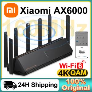 Routers Xiaomi Ax6000 Wifi Router Signal Booster Extend Gigabit Amplifier Wifi 6 Nord Vpn Mesh 5ghz Wifi Repeater Router for Smart Home