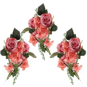 Fiori decorativi Centrotavola di fiori di ghirlanda artificiale Cantronaio per tavoli Decorazioni bohémien