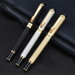 Pens Hero 6006 Black Dragon Head Clip Fountain Pen Retro Ink Pen Finance Nib Fine Fine 0,5mm Business Office Supplies Stationery