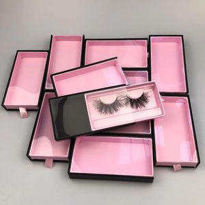 Fluffy Mink Lashes Verpackung mit Großhandelsartikeln für Boutique Eyelash Box Custom 240415