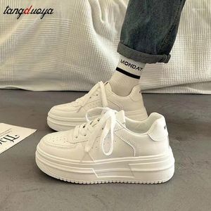 Casual Shoes Girl Student White Spring All-Match Ins College Style Sports Trend Sneakers Platform