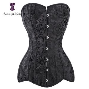 Sets White Bridal Corselet Long Torso Waist Training Corset Lingrie Bones Overbust Hourglass Body Shaper Corset Size Xs6xl 942#