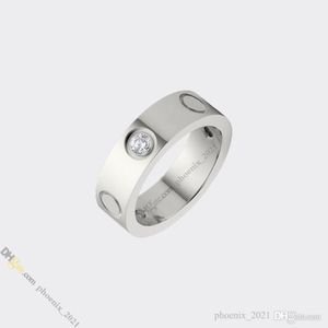 Designer Ring Jewelry Designer for Women Love Ring Wedding Diamonds Ring Titanium Steel Rings Gold-Plated Never Fading Non-Allergi2857