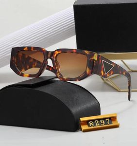 Designer occhiali da sole classici vetri di moda con stampa leopard