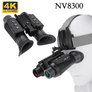 Telescópios NV8300 Super Light HD 36MP 3D Binoculares Telescópio 8x Zoom digital 300m 7 Níveis Câmera de visão noturna infravermelha para caça