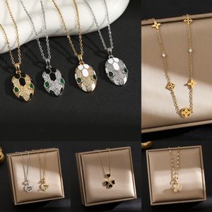 2024 Designer's 20 women's necklaces plated with 18k gold, suitable for weddings, social gatherings, and high-quality necklaces.