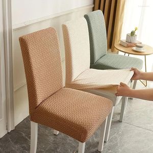 Chair Covers Jacquard Dining Cover Dustproof And Elastic Soft Suitable For Decoration In Restaurants Living Rooms