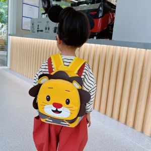 Bolsas Bolsa Bolsa Autumn Novo Mini Mini Backpack Cartoon Lion Lion Kindergarten School School Girl Small Backpack Cartoon Bags