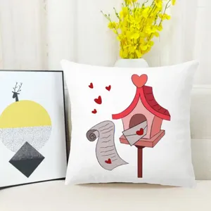 Kudde romantisk kärlek trendig presentförpackning mönster Alla hjärtans dag PillowsLip dragkedja täcker supermjuk bilstol