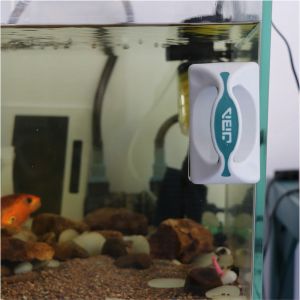 Аквариумы Горячая магнитная кисть аквариум -аквариум аквариум из стекло стекло водоросли очиститель скребки плавающая кривая держите рыбу в чистоте