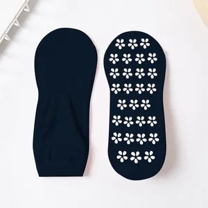 Women Socks Fashion Warm Wool Thick Non Slip Stockings Breathable Flower Print Mesh Design For Fitness Dance And Yoga