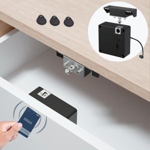 Controle Smart Electronic Electronic Hidden RFID Cabinet Lock Sem buraco de instalação fácil Móveis