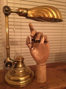 Figuras decorativas Artista de madeira Manequim Articulou Hand Form Antiqued Finish Delivery Grátis