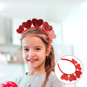 Bandanas Love Headband Valentine Hair Akcesoria Walentynki obręcze Flash Heart Decor