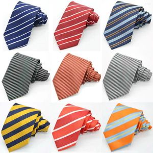 Bow Ties Blue Purple Striped Novelty Design Silk Wedding Tie For Men Gift Mens Necktie Business Party Drop