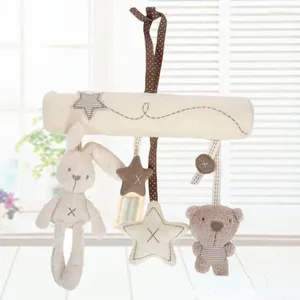 Stroller Parts Infant Toddler Rattles Toys For Baby Crib Soft Bear Style Pram Hanging Plush Appease Doll Bed Accessories