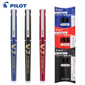Pens PILOT BXCV7 Exchangeable Ink Gel Pen BXV5/V7 Upgrade Version Large Capacity Student Office Signature Pen 0.7mm