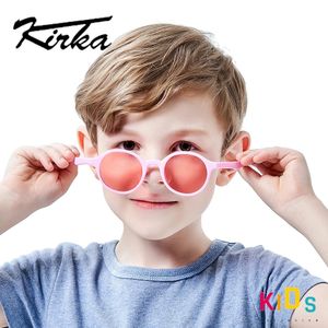 Kirka Children UV400 Kids Sunglasses Cute Cool Sun Glasses 100%UV Protection Eyeglasses For Travel Summer Round Frame SK1002 240419