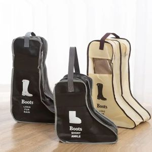 Bags Dustproof Rain Boots Storage Bag Travel Zipper Pouch Portable Tote Shoes Organizer Drying Shoes Protect Shoes Storage Accessory