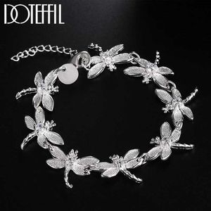 سلسلة Full 8 Dragonfly Chain AAA Zircon Bracelet for Women Charm مشاركة حفل الزفاف مجوهرات y240420