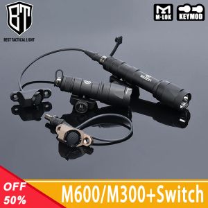 Scopes Surefir Airsoft M600 M300 Тактический фонарик охотничий оружие