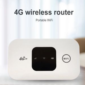 Маршрутизаторы 4G Pocket Wi -Fi Router 2100MAH Мобильная точка доступа с SIM -картой Слот Беспроводной модем широкий покрытие 4G Беспроводной маршрутизатор.