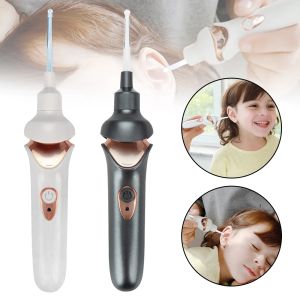 Aperadores Removedor de orelha elétrica Ferramenta de limpeza de orelha indolor com LED Light Recargable Wax Spoon Spoon Limpador Limpador para Família inteira