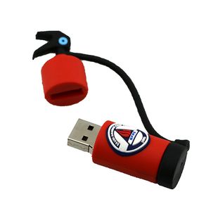 Yangın söndürücü PVC USB Flash Drive 2.0 3.0 Flash Drive 1 ila 128GB