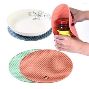 Table Mats Heat Resistant Silicone Coasters Insulation Mat For Cups Potholders Tableware Non Slip Flexible Durable Economical