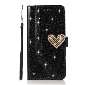 40pcs Bling Diamond Glitter Leder Brieftaschenhüllen für Samsung20 S21 Fe S21 S22 plus S23 Ultra Note 8 9 10 Plus S7 S8 S10 Plus A10 A20 A71 Huawei Phone Handy Halter Hülle