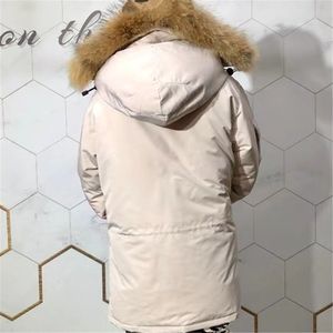 Lüks Puffer Ceket Kadın Down Ceket Kadın Tasarımcısı Kış Ceket Kış Ceket Kış Jacke Parka Outerwear Büyük Gerçek Kurt Kürk Açık Wyndham Windbreaker kürk kapüşonlu kapüşonlu xs