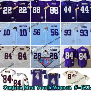 Custom S-6XL Throwback 84 Randy Moss Fußballtrikot